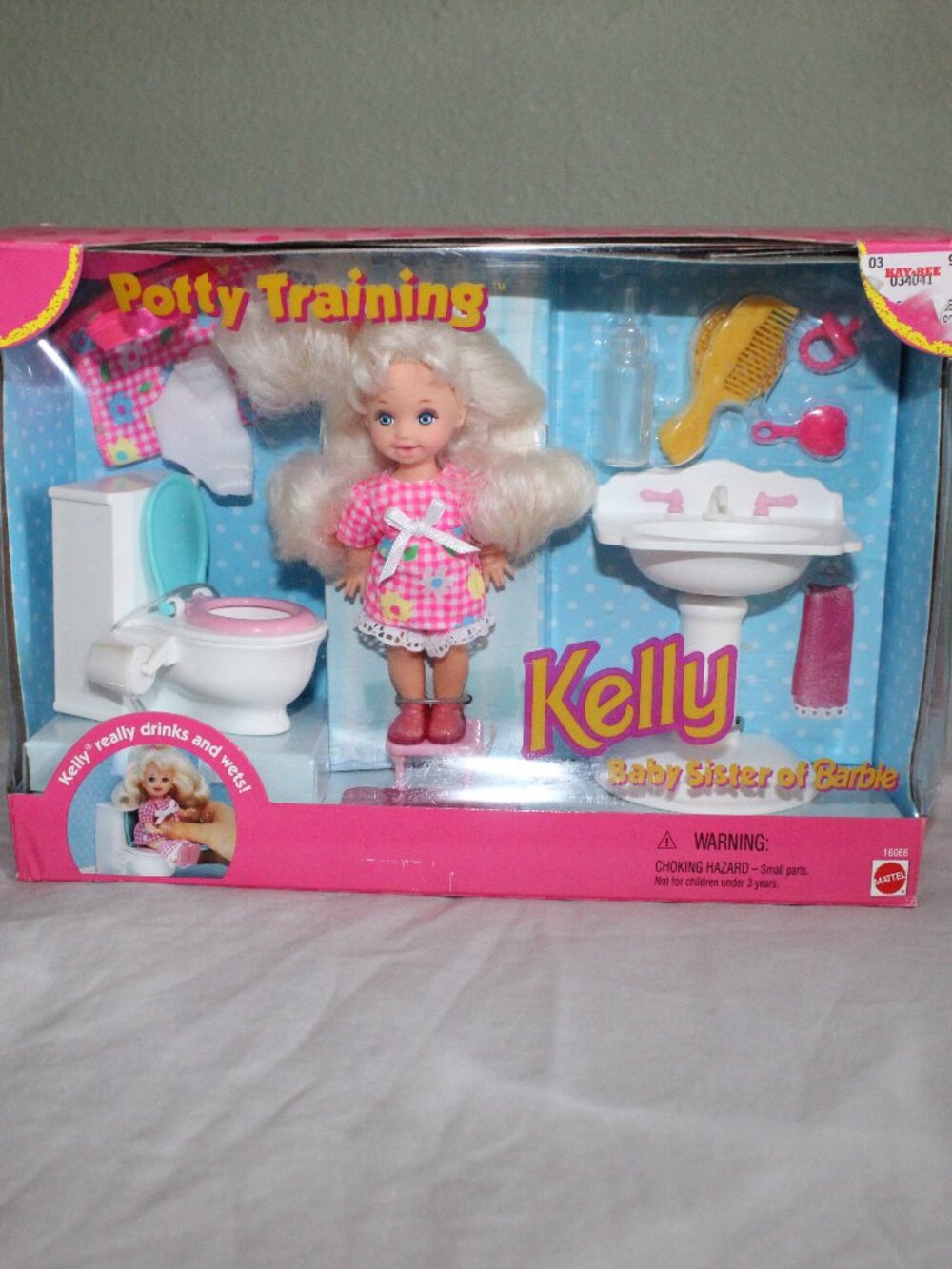 NWT Vintage 1996 Mattel Barbie Potty Training Kelly Doll Set
